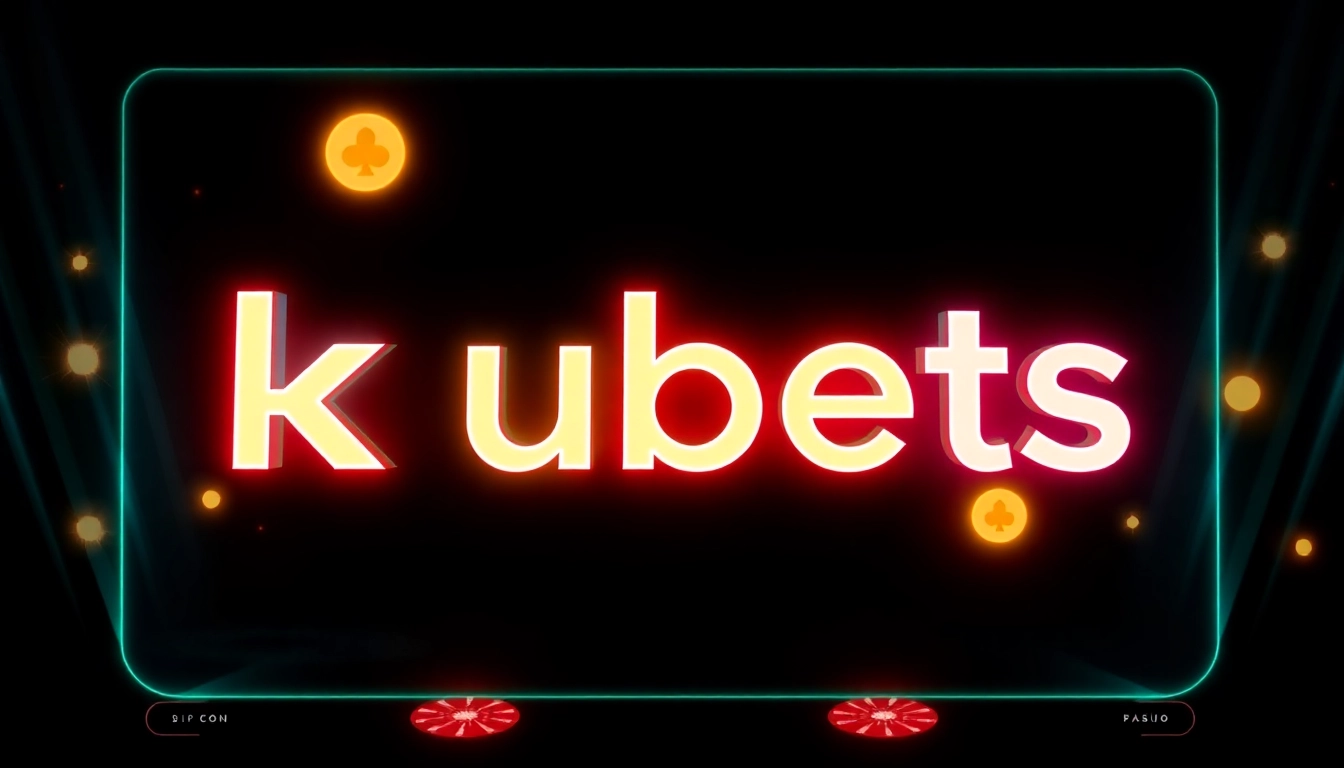 Kubets branding display on a digital platform highlighting modern gaming elements and vibrant visuals for user engagement and SEO.