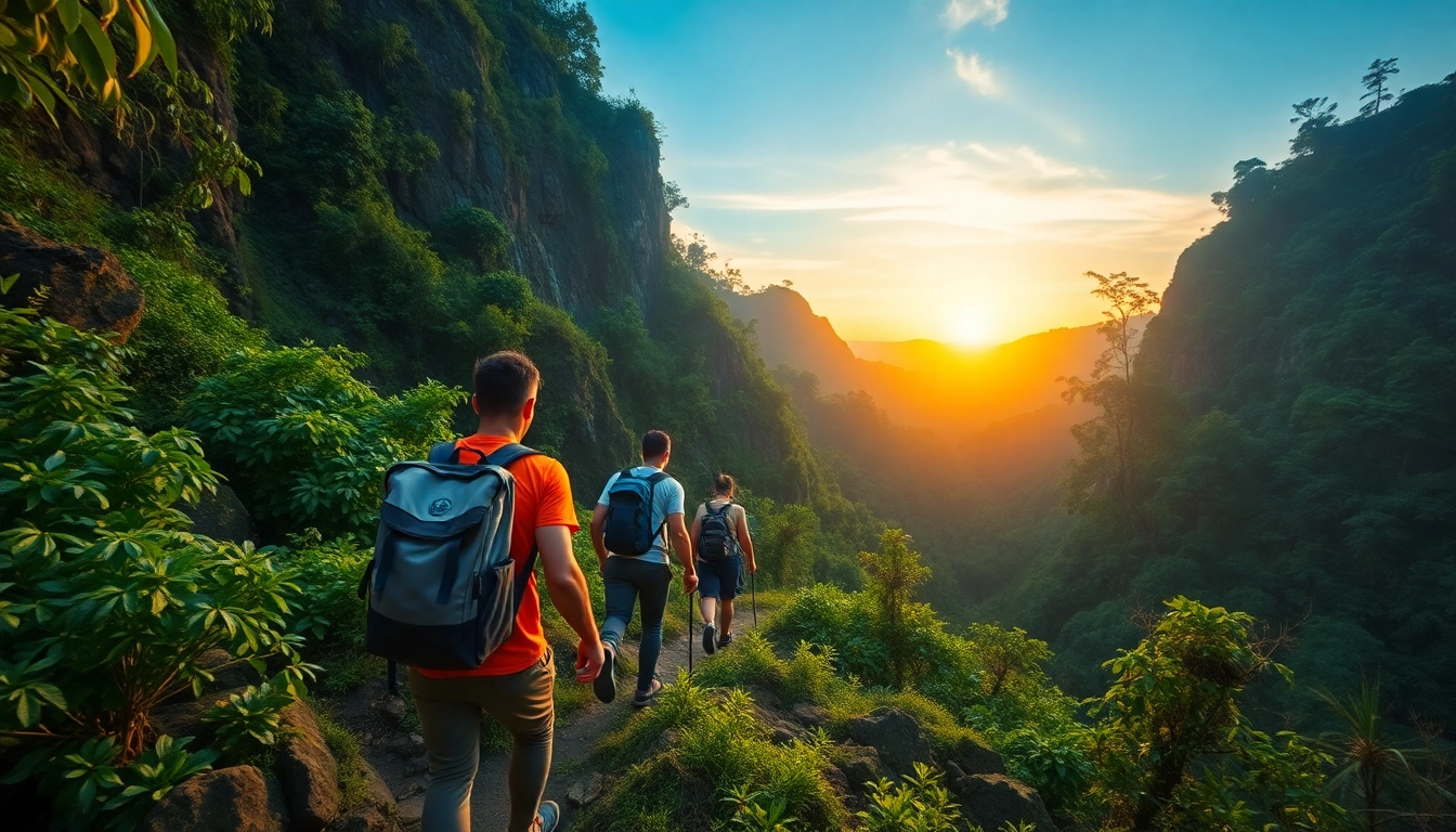 Trekking in Indonesia: Explore the scenic beauty of rugged terrains and lush forests on challenging trails.