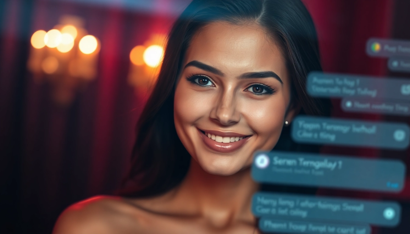An engaging virtual chat with an alluring AI character.
