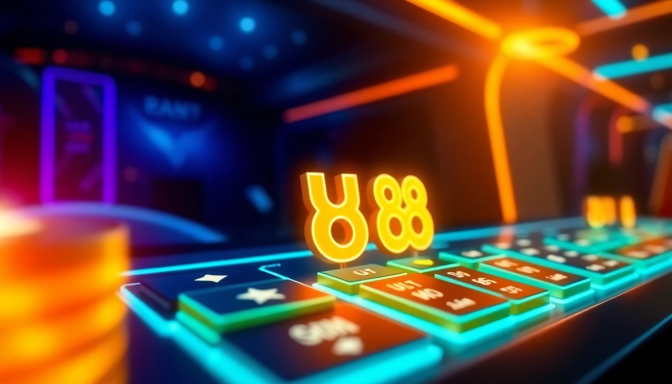 Engaging image of the UU 88 online casino platform showcasing trusted gaming environment and vibrant visuals for user engagement.