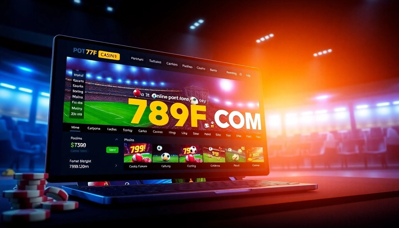 789F COM online betting platform with vibrant sportsbook and casino graphics for engaging user experience