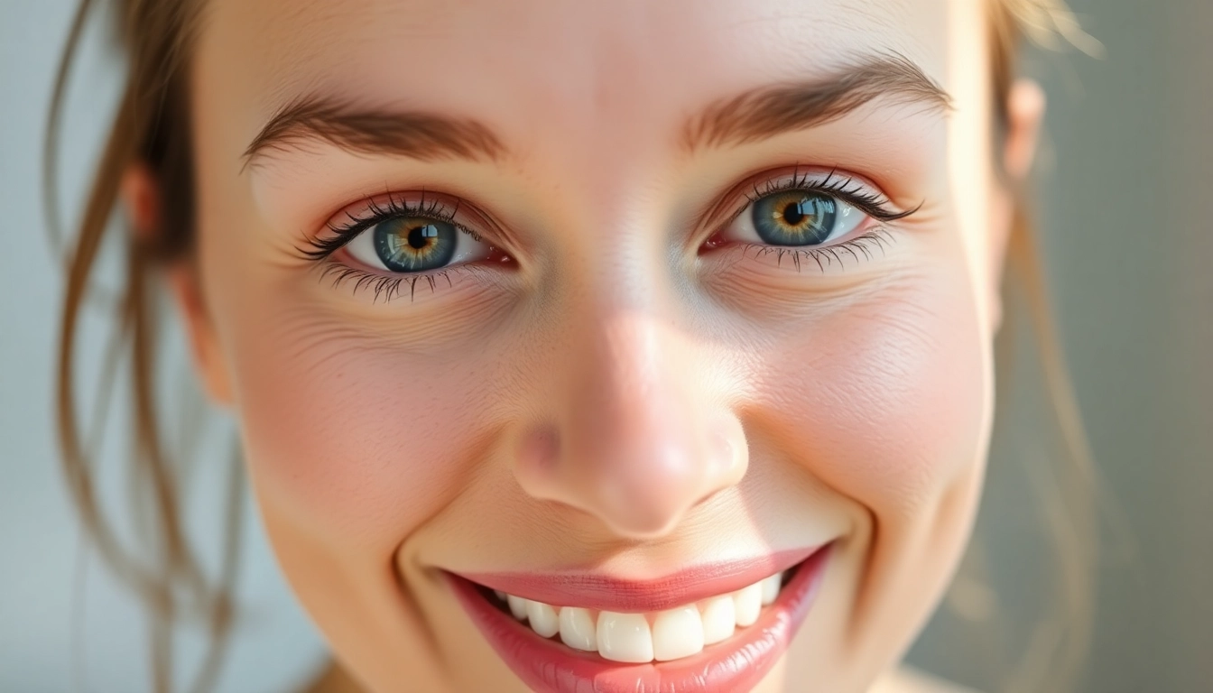 Patient with enhanced eye appearance after Oberlidstraffung Zürich, showcasing natural, lifted eyelids and brighter eyes.
