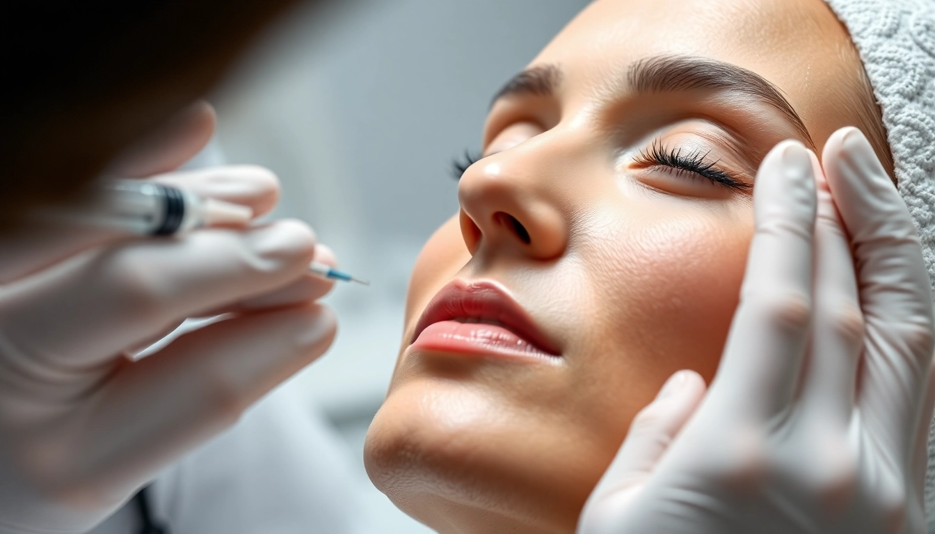 Botox Behandlung: Expert facial injection in a clean, professional clinic setting for youthful skin