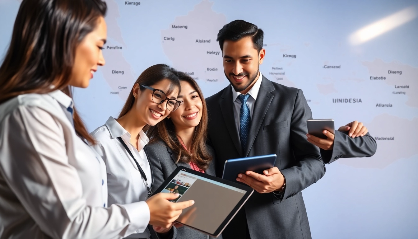 Diengpos features team analyzing local news updates with maps and digital devices for accurate reporting.