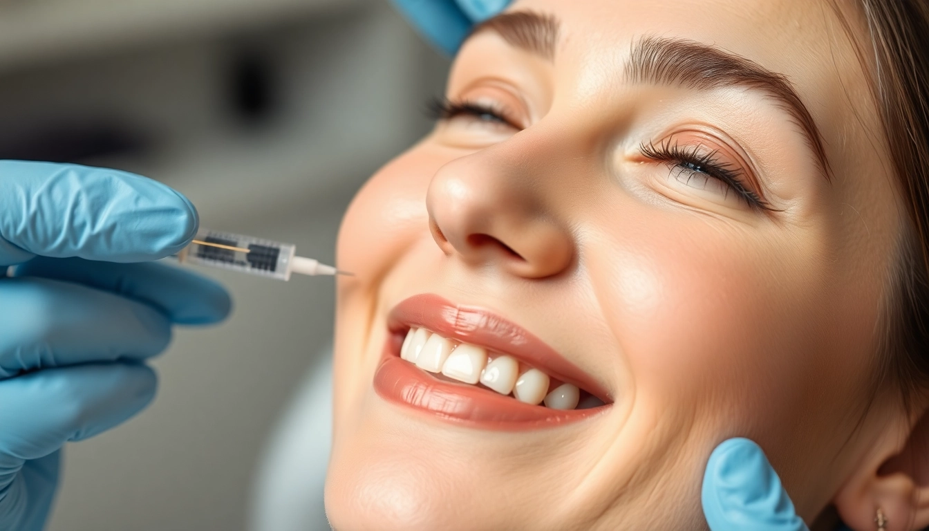 Botox Behandlung: Professional injection procedure improving facial appearance with expert care.