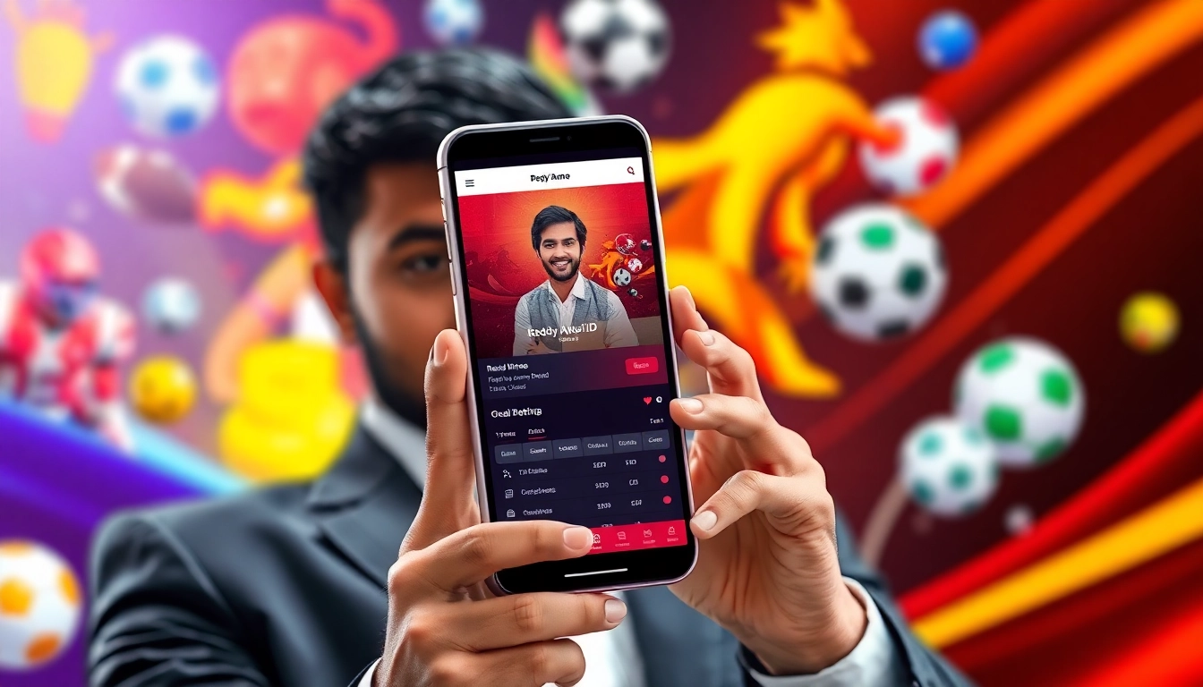 Secure Reddy Anna Book ID registration process on mobile app with sports betting interface, highlighting ease of use and safety features for users.