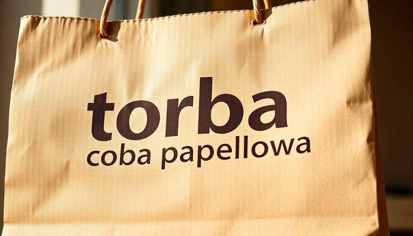 Eco-friendly torba papierowa being filled with fresh bakery bread, showcasing sustainable