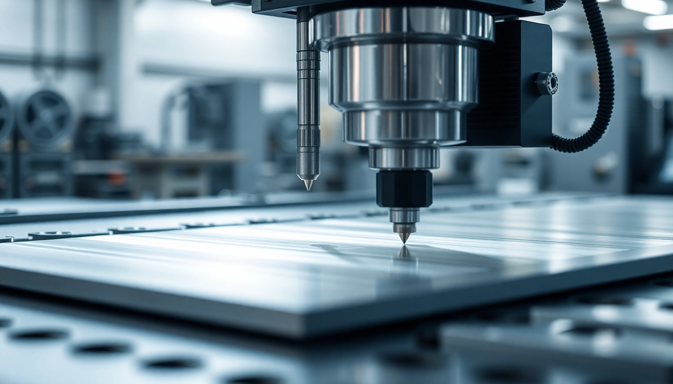High-quality image demonstrating expert usugi frezowania CNC with a focus on aluminum machining