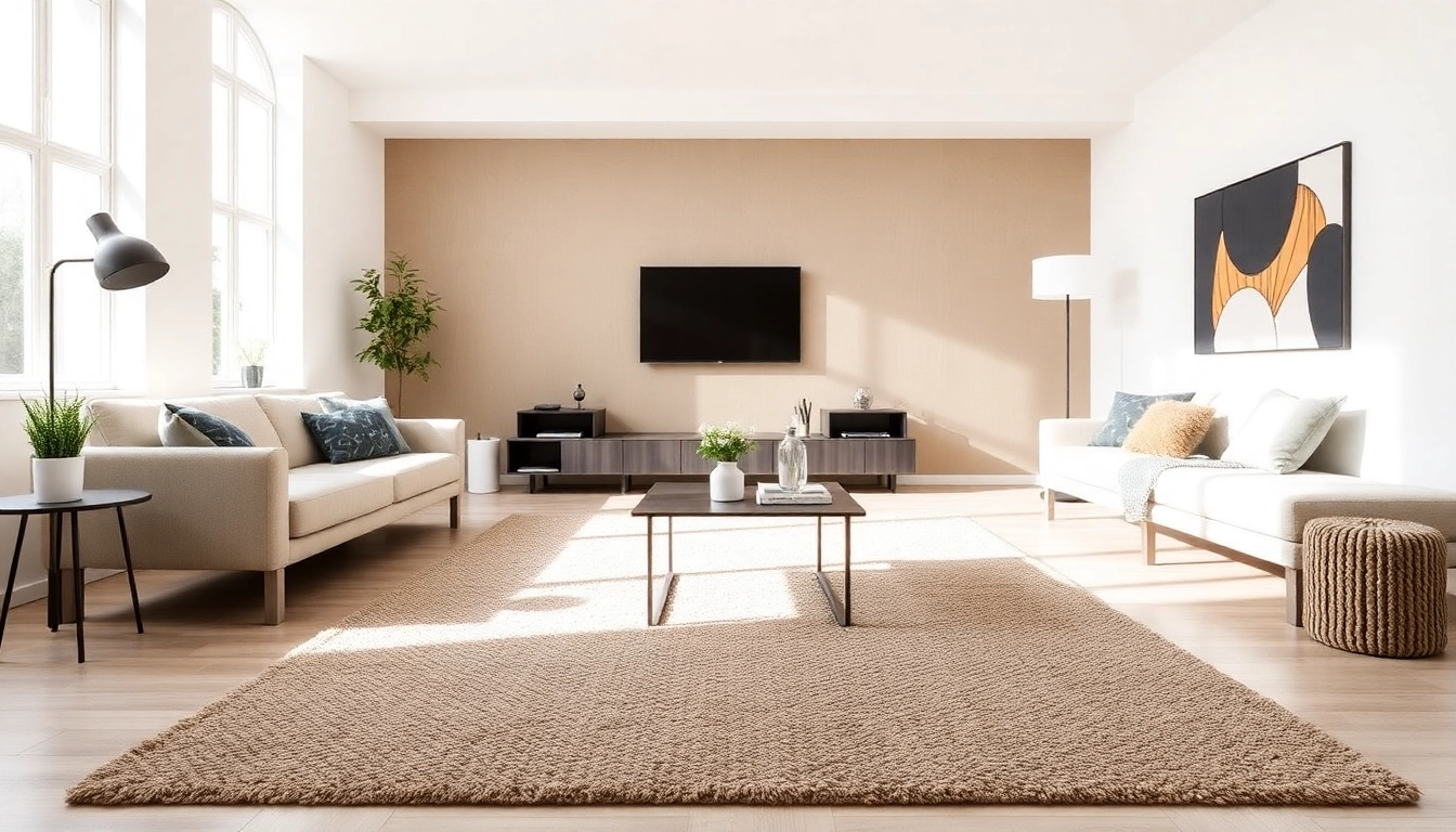 High-quality Tappeti moderni Milano displayed in a contemporary living space, emphasizing style