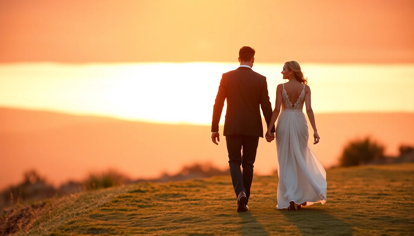 Professional photography capturing an authentic eskuvo fotozas moment of a couple walking