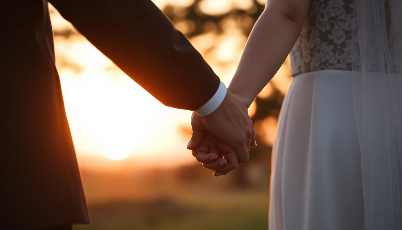 Beautiful scene of a couple during eskuvo fotozas capturing natural and romantic moments outdoors